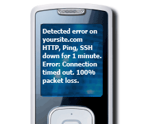 SMS Website Alert