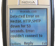 SMS Website Alert